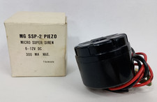 MG SSP-2 Piezo Micro Super Siren 6-12V DC 300 MA Max, Made in Taiwan