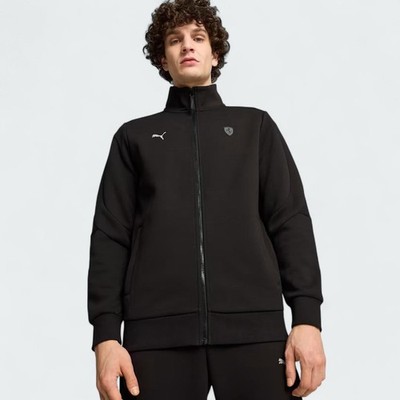 Puma X Ferrari Style MT7 Schwarze Full-Zip Jacke Herren Casual Motorsport BNWT