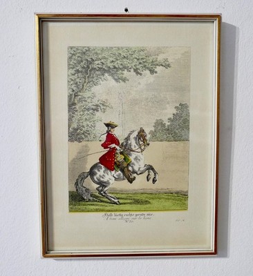 Small Riding School No 35 Half Funny Right Straight From Johann Elias Ridinger