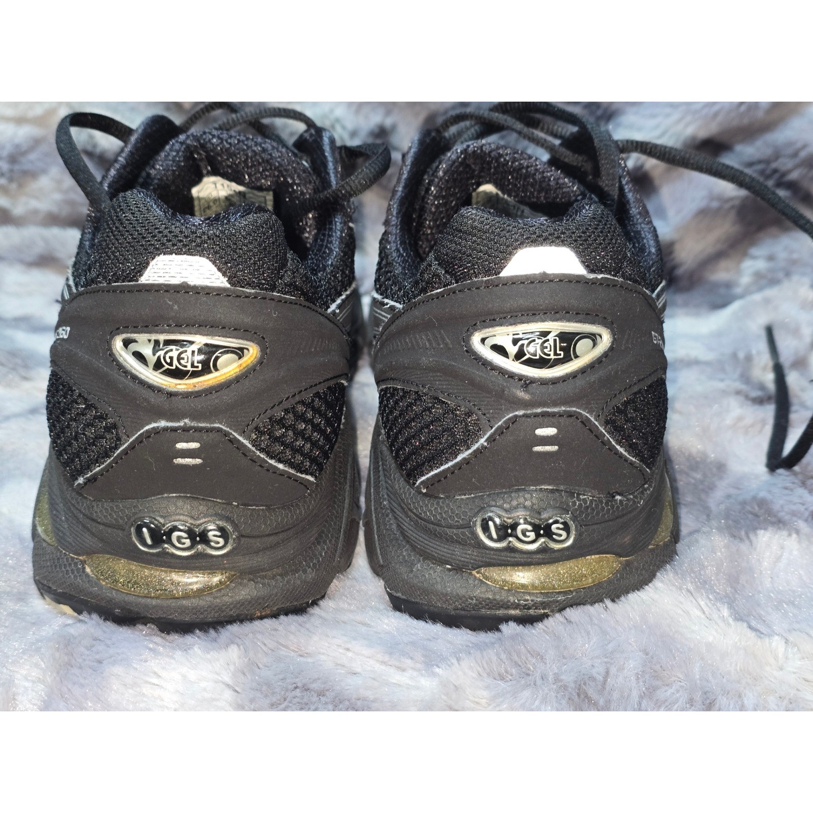 Asics GT-2160 Running Shoes Black T154N Low Top Sneakers Size 9.5 thumbnail 3