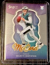 KYLE MCCORD 2025 Panini Select Certified Rookies #14 RC 🦅 🏈 
