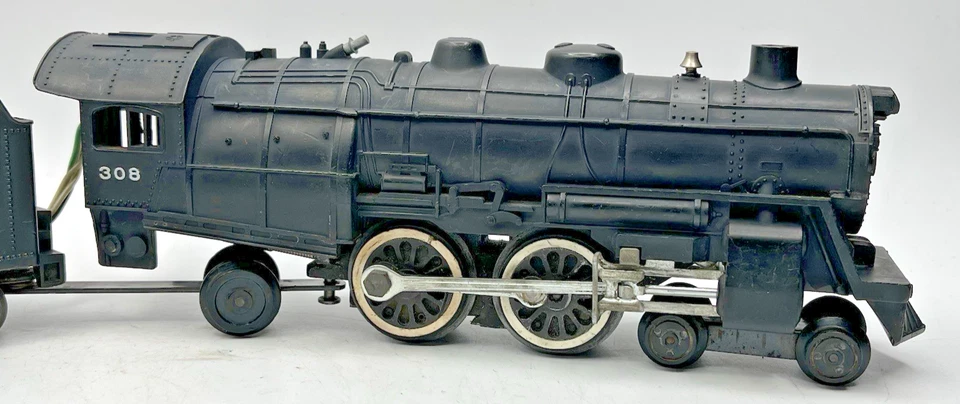 Gilbert American Flyer S Gauge #308 Atlantic Locomotive & Tender - 1956 Only - Image 2 of 4