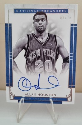 2016-17 Panini National Treasures Signatures #26 Allan Houston AU 68/75