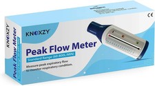 Knoxzy Peak Flow Meter Asthma Monitor Lung Capacity Test Respiratory Condition