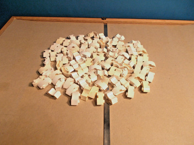LEGO-alt:'' 100 x  Brunnensteine, weiss ''..............60er Jahre