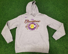 Nike Los Angeles Lakers Championship 2020 Hoodie Men's Size Large Gray Fleece