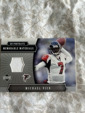 2005 Upper Deck Portraits - Memorable Materials Michael Vick #MM-MV (MEM)