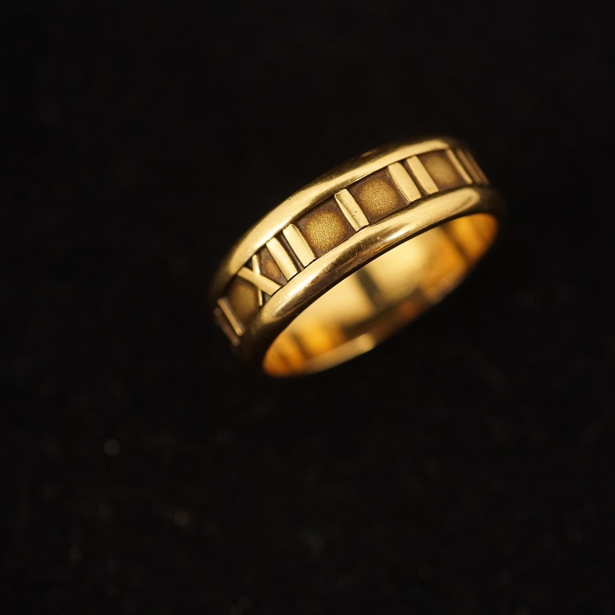 Tiffany & Co.18K Yellow Gold Atlas Ring- Free Shipping USA