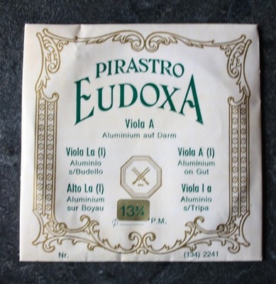 PIRASTRO Eudoxa Saite, Viola A, Aluminium auf Darm, 13 3/4, Bratsche, neuwertig