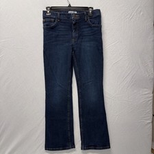 Wrangler Boys Blue Bootcut Jeans Size 14 Reg 5-Pocket Western Denim Pants