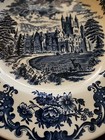 Vintage Enoch Wedgwood Blue & White Floral Royal Homes of Britain Dinner Plate — photo 2