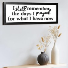 3D I Still Remember the Days I Prayed Sign Wooden Wall Decor