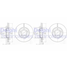 2X DELPHI BREMSSCHEIBEN 276mm BELÜFTET VORNE PASSEND FÜR AUDI 100 200 QUATTRO |