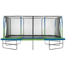 Machrus Upper Bounce Mega 10ft.x17ft. Gymnastics Style Rectangular Trampoline Se