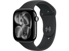 Apple Watch Series 11 (2025), GPS, 46 mm, Caja de aluminio Negro Azabache, Corre