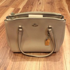 COACH handbag bag beige in excellent condition shoulder