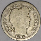1896-S Barber Dime; Decent G; Tough Coin!