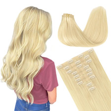 Clip in Hair Extensions Real Human Hair, Remy Human Hair Extensions Clip Ins for