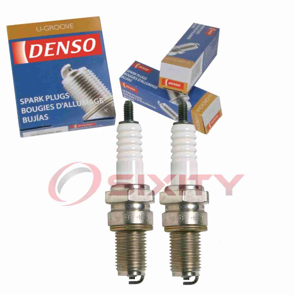 2 pc DENSO 4116 Standard U-Groove Spark Plugs for X27ESR-U 3437 Ignition yq