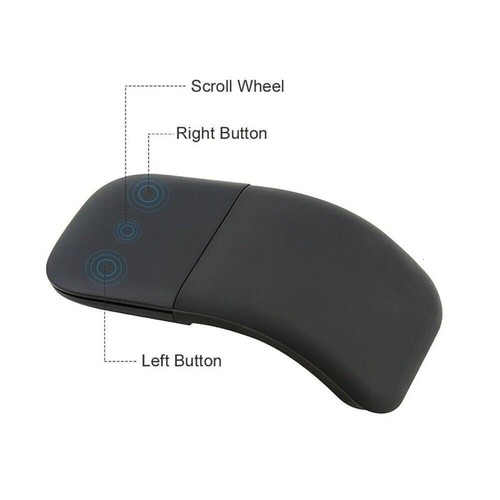 Bluetooth Surface Arc Wireless Maus Klappbar Kabellos Schlank Mouse Für Laptop- - Bild 10 von 11