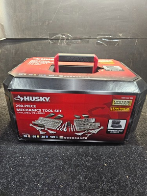 #ad Husky H290MTS Mechanics Tool 290 Piece Polished Chrome Chromium Alloy Steel $212.95