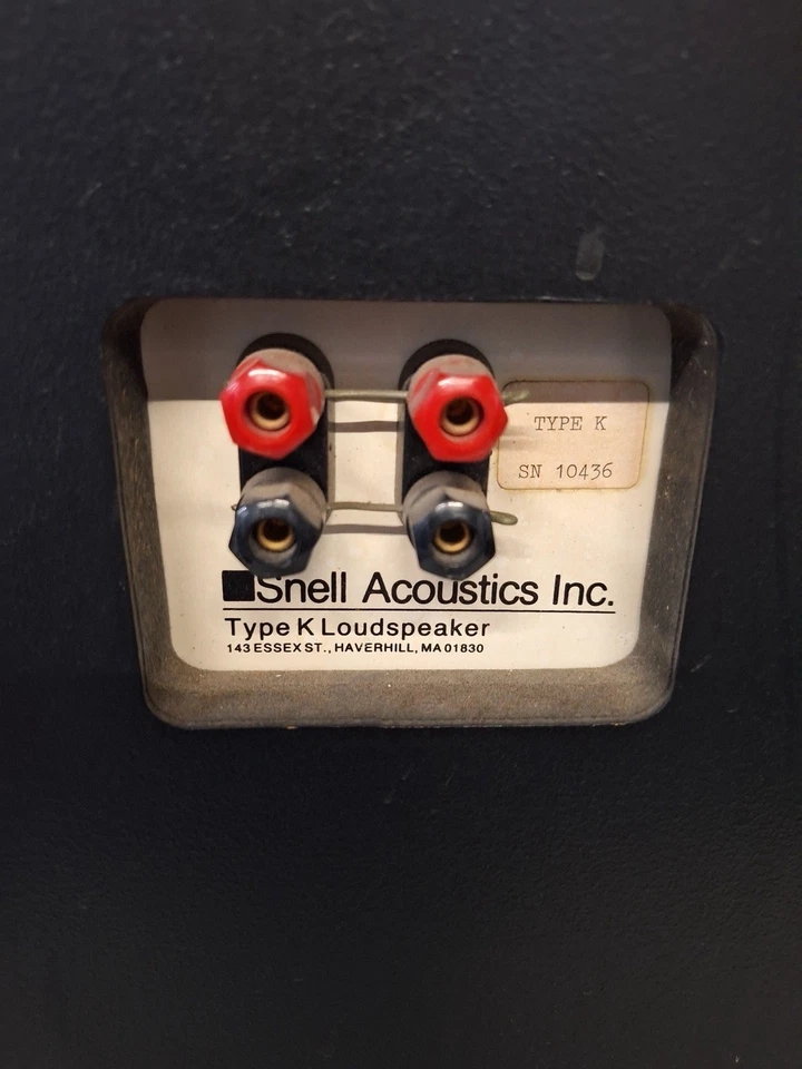 Vintage Snell Acoustics Type K Loudspeakers – Pair with Stands – For Restoration - Image 4 of 4