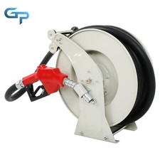 Diesel Hose Reel Retractable 33' x 1" Fuel Hose Reel W/ Red Auto Refueling Gun