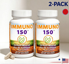 2pc New 150 Vitamins Minerals 150 Veg Capsules Immune Support Supplement-