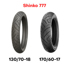 New Shinko 777 Sr777 Motorcycle Tire Set Front Rear 13070-18 17070-16 170 16