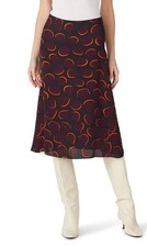 Marni Purple Printed Skirt Size 38 US 2 Designer MSRP 810 Business Casual Par