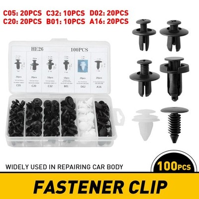 Clip Trim Car Push Pin Rivet Bumper Door Retainer Panel Fastener Kit EW