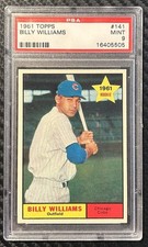 1961 - Topps - #141 - Billy Williams - Chicago Cubs - PSA 9 MINT 