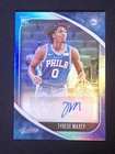 2020-21 Panini Absolute Memorabilia Tyrese Maxey RC Rookie Auto Blue /49