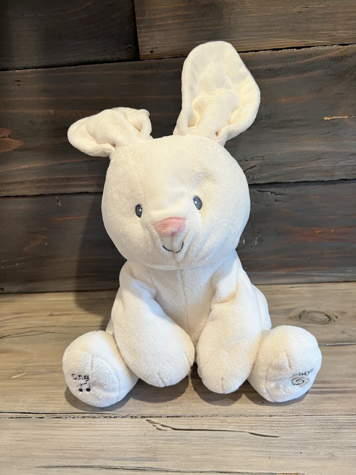 Baby Gund Flora the Bunny Rabbit Plush Animated Sings Ears M