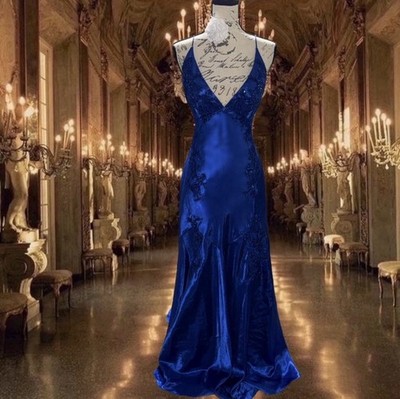 Vintage Y2K blue prom dress | eBay Vintage Y2K blue prom dress | eBay