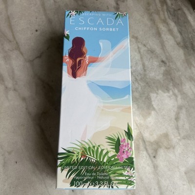 Escada Chiffon Sorbet For Women Perfume 3.3 Oz ~ 100 ml EDT Spray
