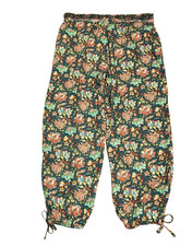 SUNDANCE Teal Floral Riya Cinchable Lounge/Harem Pants Boho Flowy Festival Sz XL