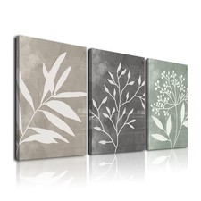 Vintage Botanical Canvas Wall Art Set