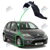 Radlauf StoßStange Locaro Vorne Rechts FüR Citroen C3 2005 - 2009