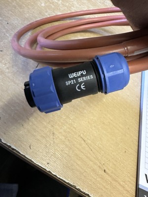 WEIPU SP21 Serie 3 Pin Stecker Rundstecker auf Lapp OLFLEX Kabel 1500mm Länge