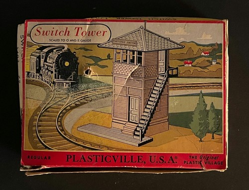 Kit de tren modelo de construcción de conexión de torre de interruptor Plasticville USA 1402 79 | Zustand: Used