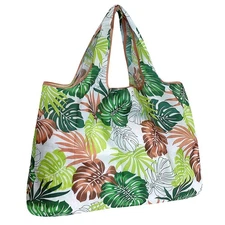 Durable and Large Nylon Reusable Shopping Bag Ferns