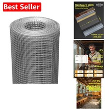 Versatile 24''x100' 1/4 Inch Hardware Cloth - Ideal for Garden and Chicken Coops