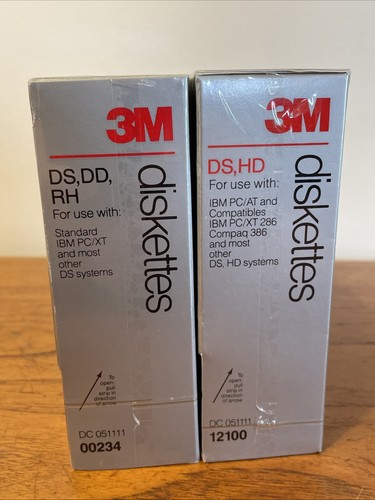 Two Sealed Boxes 3M Diskettes 00234 & 12100 5 1/4 Inch 10 Discs Per Box - Afbeelding 9 van 11