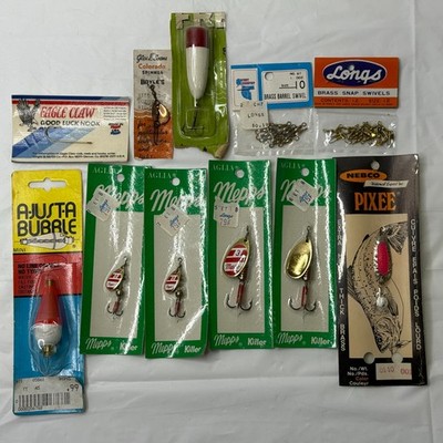 Lot Of Miscellaneous Fishing Lures Tackle Mepps Eagle Claw Boyles Pixee