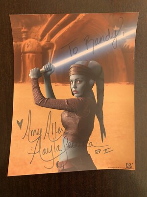 Star Wars Clone Wars Amy Allen Aayla Secura Signed 8x10 Photo PersonalIzed Randy