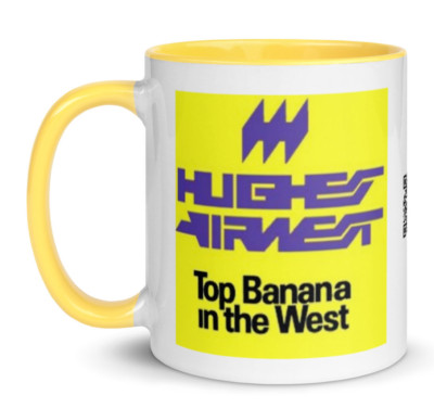 Nostalgic Legacy Hughes Airwest Airline White Coffee Tea Mug