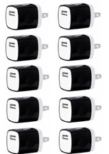 10x 1A USB Power Adapter AC Home Wall Charger US Plug FOR iPhone 6 7 8 X 11