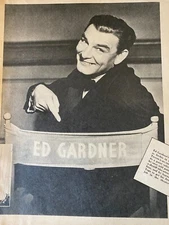 Ed Gardner, Duffy's Tavern, Full Page Vintage Pinup