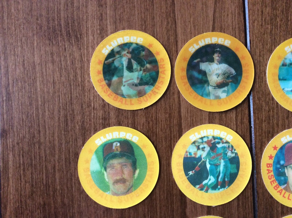 1986 7-11 Slurpee Triple Stars Series - 15 Coins - fresh from cup